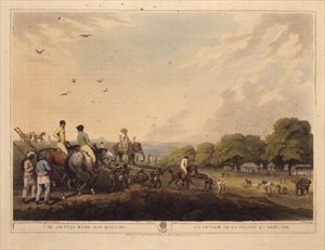 The Return From Hog-Hunting, de "Oriental Field Sports", pub. por Edward Orme