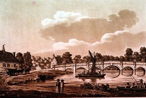 Chertsey Bridge, ilustração de 
