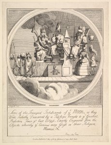 Alguns dos principais habitantes da Lua, como foram perfeitamente descobertos em ..., 1 de maio de 1788.