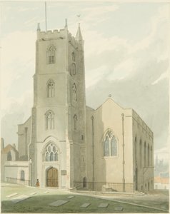 Igreja de São Miguel (lápis e aguarela sobre papel)