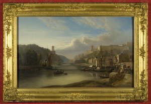 Vista na Avon em Hotwells, c.1840 (óleo sobre tela)
