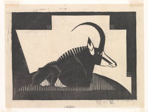Sabelantílope de Samuel Jessurun de Mesquita (signed by artist)