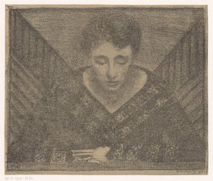 Mulher com pescoço em V de Samuel Jessurun de Mesquita (signed by artist)