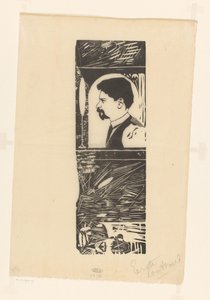 Auto-retrato de Samuel Jessurun de Mesquita (signed by artist)
