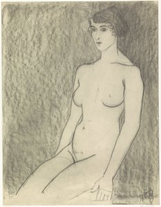 Nua Feminina Sentada de Samuel Jessurun de Mesquita