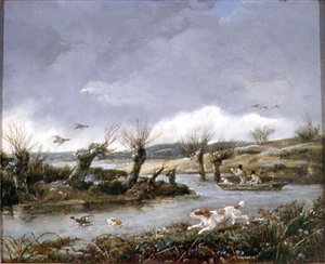 Tiro ao pato (óleo sobre tela)