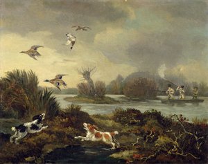 Duck Shooting, c.1820-45 (óleo sobre tela)