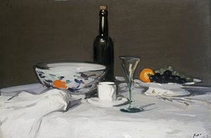 A garrafa preta, c.1905 de Samuel John Peploe