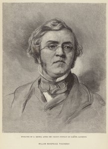 Retrato de William Makepeace Thackeray