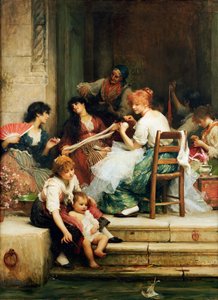 Vida veneziana, 1884 de Samuel Luke Fildes