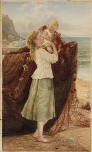 As crianças de um pescador, 1881 de Samuel McCloy
