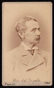 Retrato de John James Ingalls 1833-1900, entre 1876 e 1880.