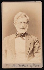 Retrato do Sr. Foster de Massachusetts, entre 1876 e 1880. de Samuel Montague Fassett