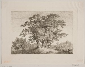 Paisagem com carvalhos de Samuel Mygind