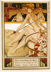 Samuel Nelson Abbott: Hart e Marx, fabricantes de roupas finas para homens. EUA ... (litografia) de Samuel Nelsol Abbott