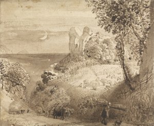 Uma cena pastoral de Samuel Palmer