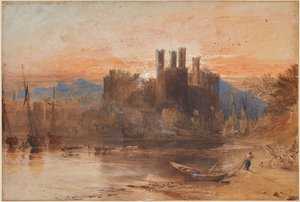 Castelo de Caernarvon, Norte de Gales de Samuel Palmer