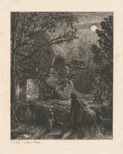 Natal, ou recolher a última ovelha no redil de Samuel Palmer
