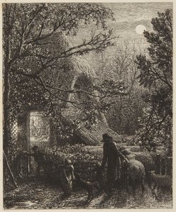 Natal ou recolher a última ovelha no redil de Samuel Palmer