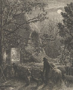 Natal, ou dobrando a última ovelha, 1850. de Samuel Palmer