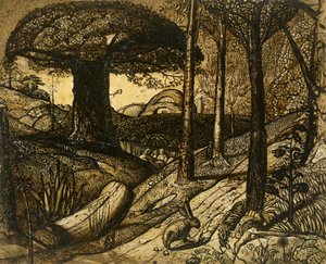 Amanhecer, 1825 de Samuel Palmer