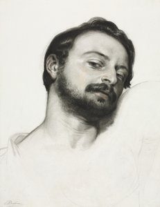 Cabeça de um homem de Samuel Palmer