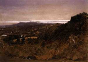 Perto de Underriver, Sevenoaks, Kent (aguarela sobre papel) de Samuel Palmer