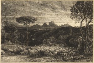 «Abertura do redil» ou «Manhã cedo» de Samuel Palmer