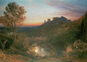 A cidade ao pôr do sol
