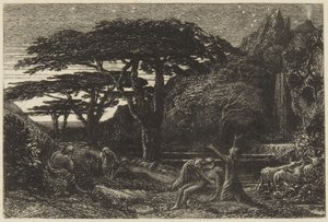 O bosque de ciprestes de Samuel Palmer