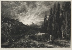 The Plowman Early, antes de 1861. de Samuel Palmer