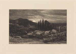A lua nascente, ou Uma pastoral inglesa de Samuel Palmer