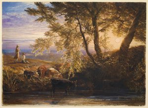 O sol poente de Samuel Palmer