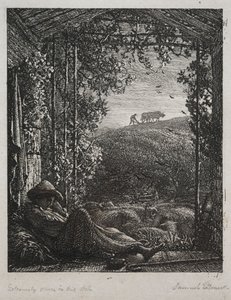 O Pastor Adormecido de Samuel Palmer