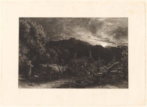 The Weary Ploughman de Samuel Palmer
