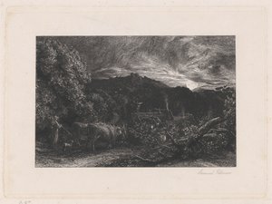O lavrador cansado de Samuel Palmer