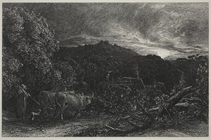 O lavrador cansado de Samuel Palmer
