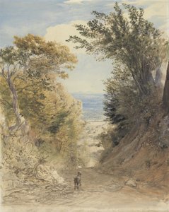 Vista da colina de Rook, Kent de Samuel Palmer