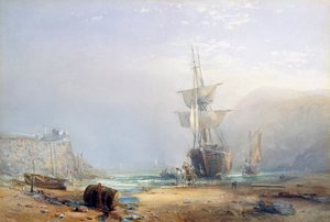 Uma manhã nebulosa na costa de Devon, 1853