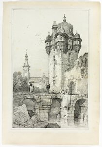 Andernach, a partir de Facsimiles of Sketches made in Flanders and Germany de Samuel Prout