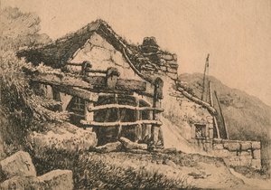 Em Tintagel, 1816 de Samuel Prout