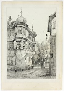 Bamberg, a partir de fac-símiles de esboços feitos na Flandres e na Alemanha de Samuel Prout