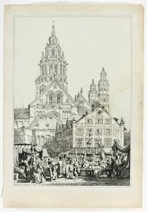 Catedral em Mayence de Samuel Prout