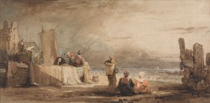 Números sobre uma praia de Samuel Prout