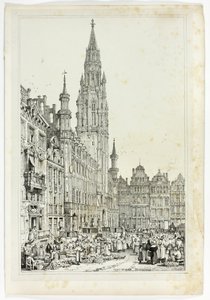 Hotel de Ville, Bruxelas de Samuel Prout