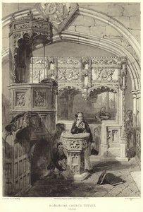 Interior da igreja de St Mary e St Blaise de Samuel Prout