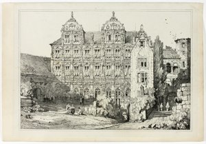 Parte do Castelo em Heidelberg de Samuel Prout