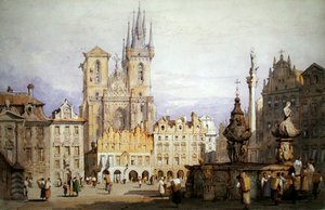Praga (aguarela com cor de corpo sobre papel)