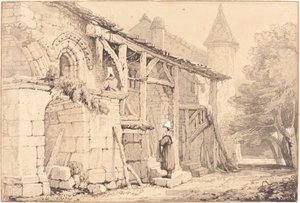 Cena em Jumièges de Samuel Prout
