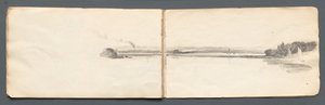 Sketchbook: "Paisagem com Veleiros" de Samuel Prout